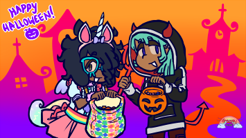 Nada and Ikam Halloween